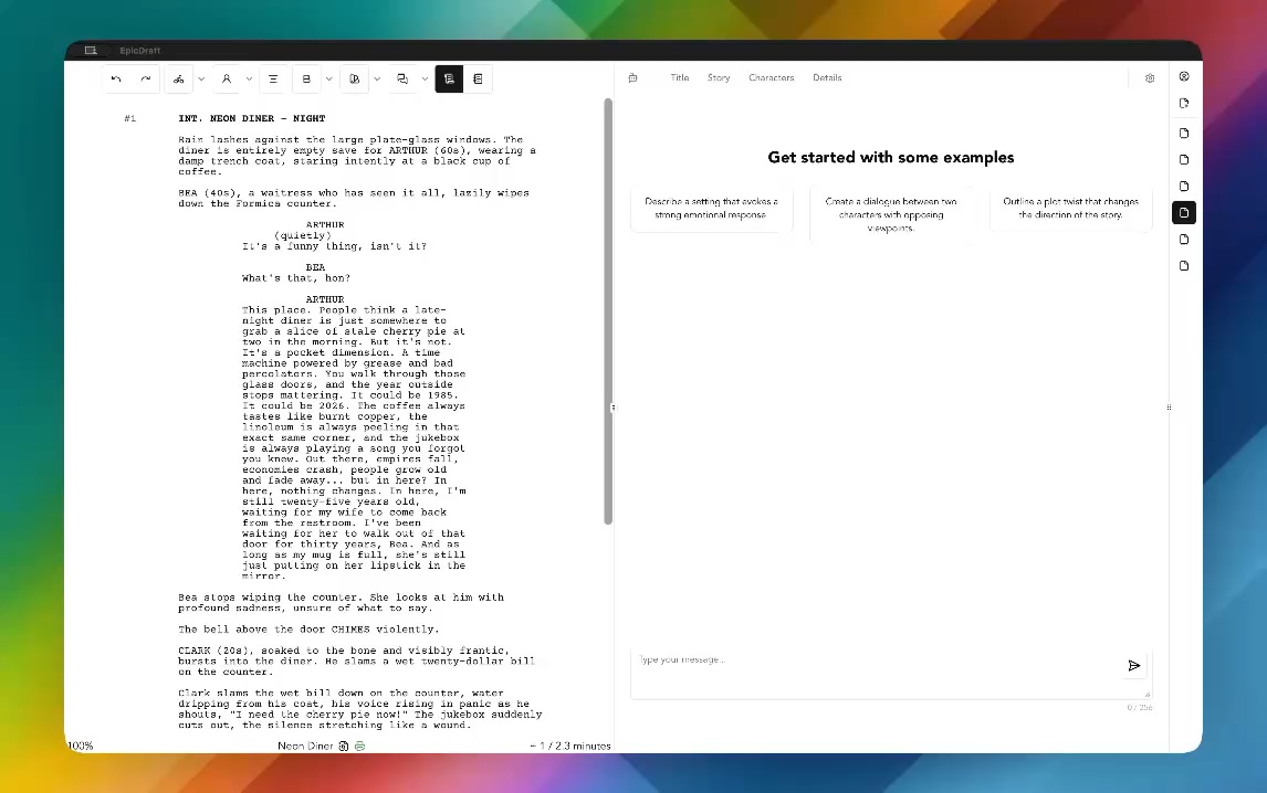 Why AI for Screenwriters Should Run on Your Own Machine