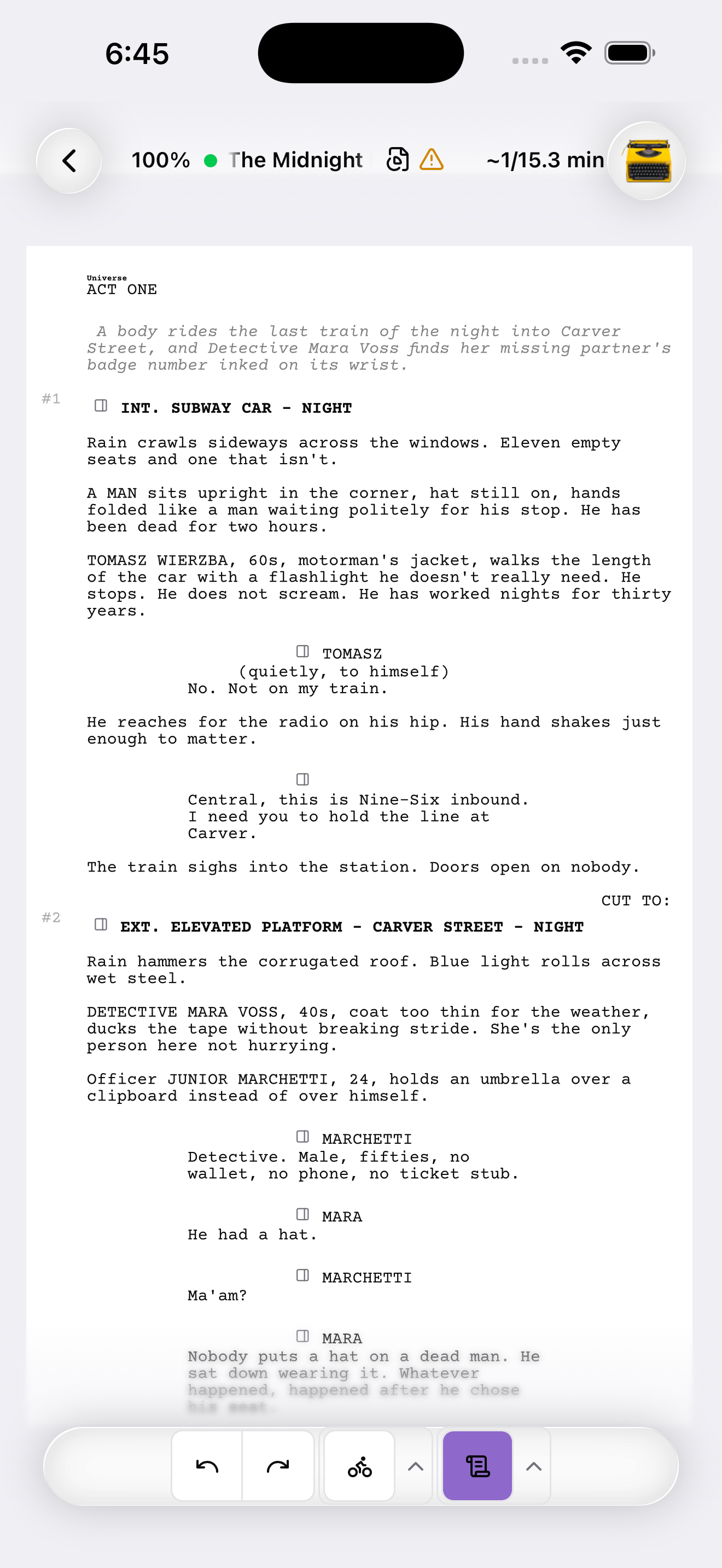 Mobile EpicDraft Editor